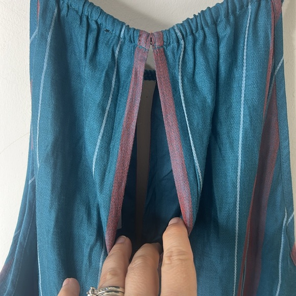 NWT ANN TAYLOR Teal Red Plaid Halter Dress Size 10 - Picture 9 of 16